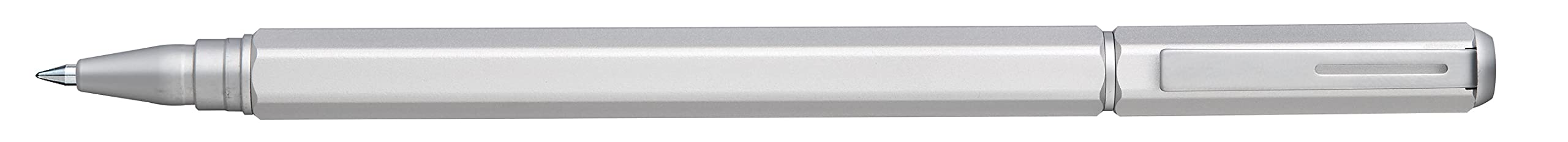 pentel-energel-bl667-roller-gel-haut-de-gamme-0-7-mm-m-tal-argent-mat-coffret-ca image 1