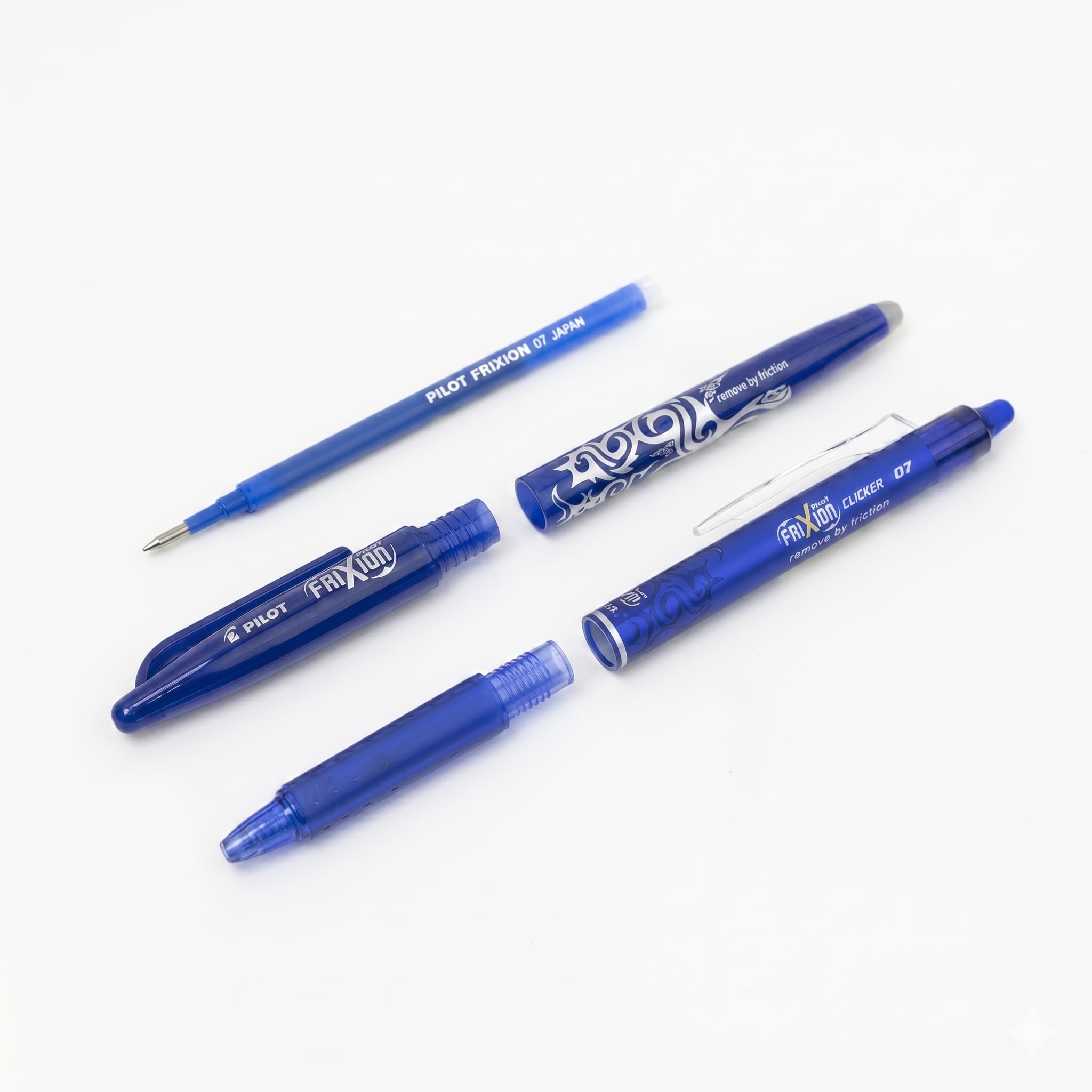 pilot-frixion-lot-de-2-tuis-de-3-recharges-pour-stylo-effa-able-bleu-pointe-moye image 4