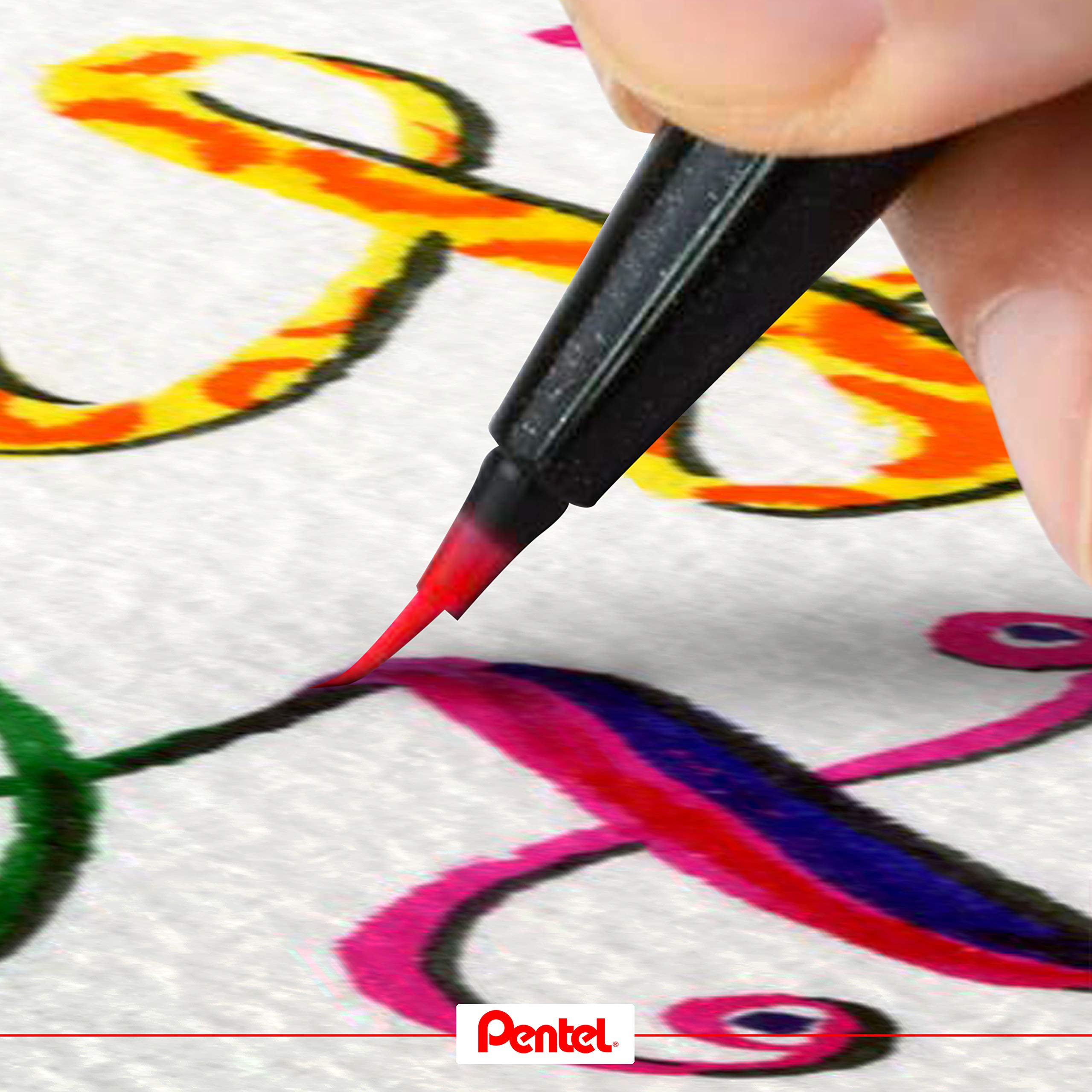 pentel-arts-brush-sign-pen-artist-sesf30c-violet-lot-de-12-feutres-pinceaux-extr image 5
