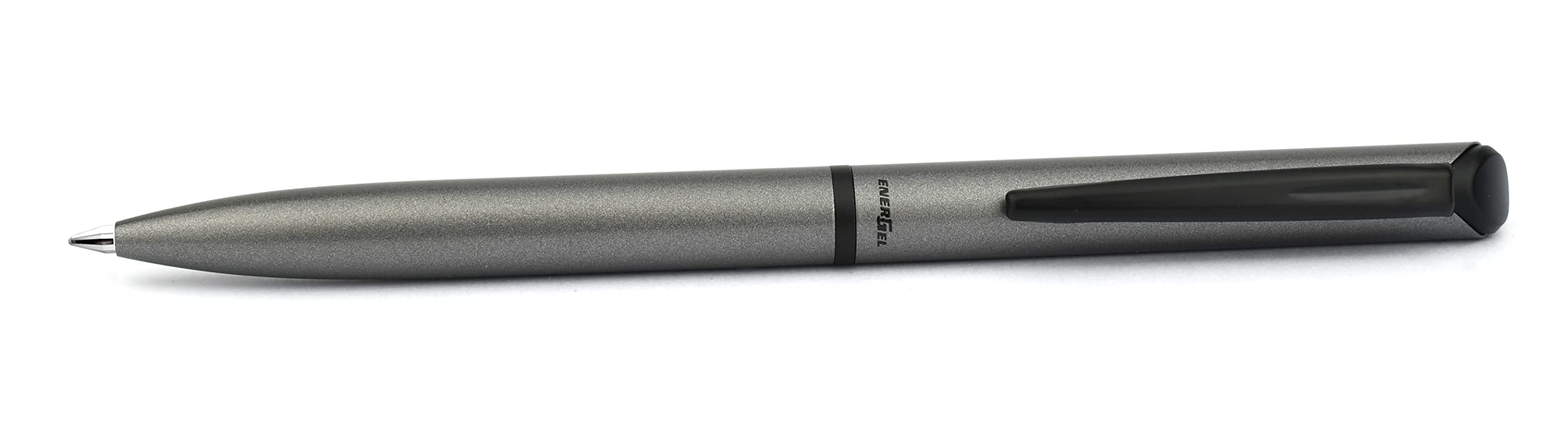 pentel-energel-bl2507-roller-gel-r-tractable-0-7-mm-corps-m-tal-gris-mat-et-noir image 1