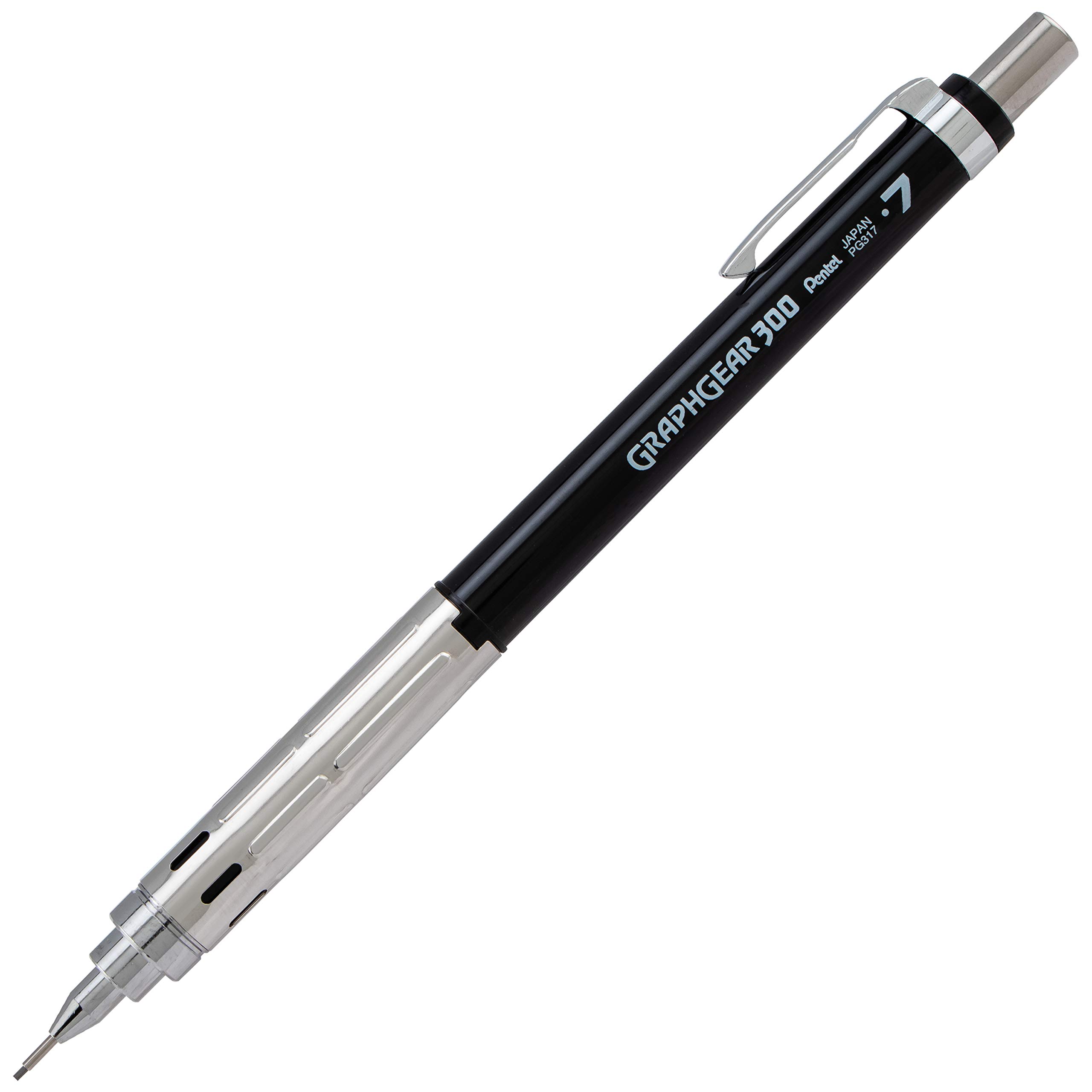 pentel-graphgear-300-pg313-porte-mine-technique-0-3-mm-corps-orange-transparent- image 8