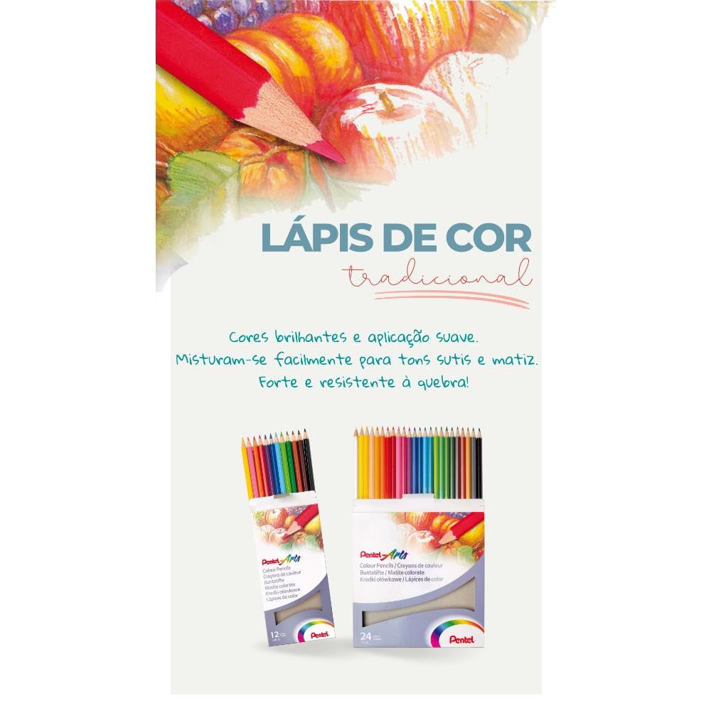 pentel-tui-12-crayons-de-couleur-hexagonaux-couleurs-assorties image 3