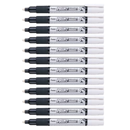 pentel-paint-marker-lot-de-12-marqueurs-peinture-permanents-blancs-pointe-4-mm image 8