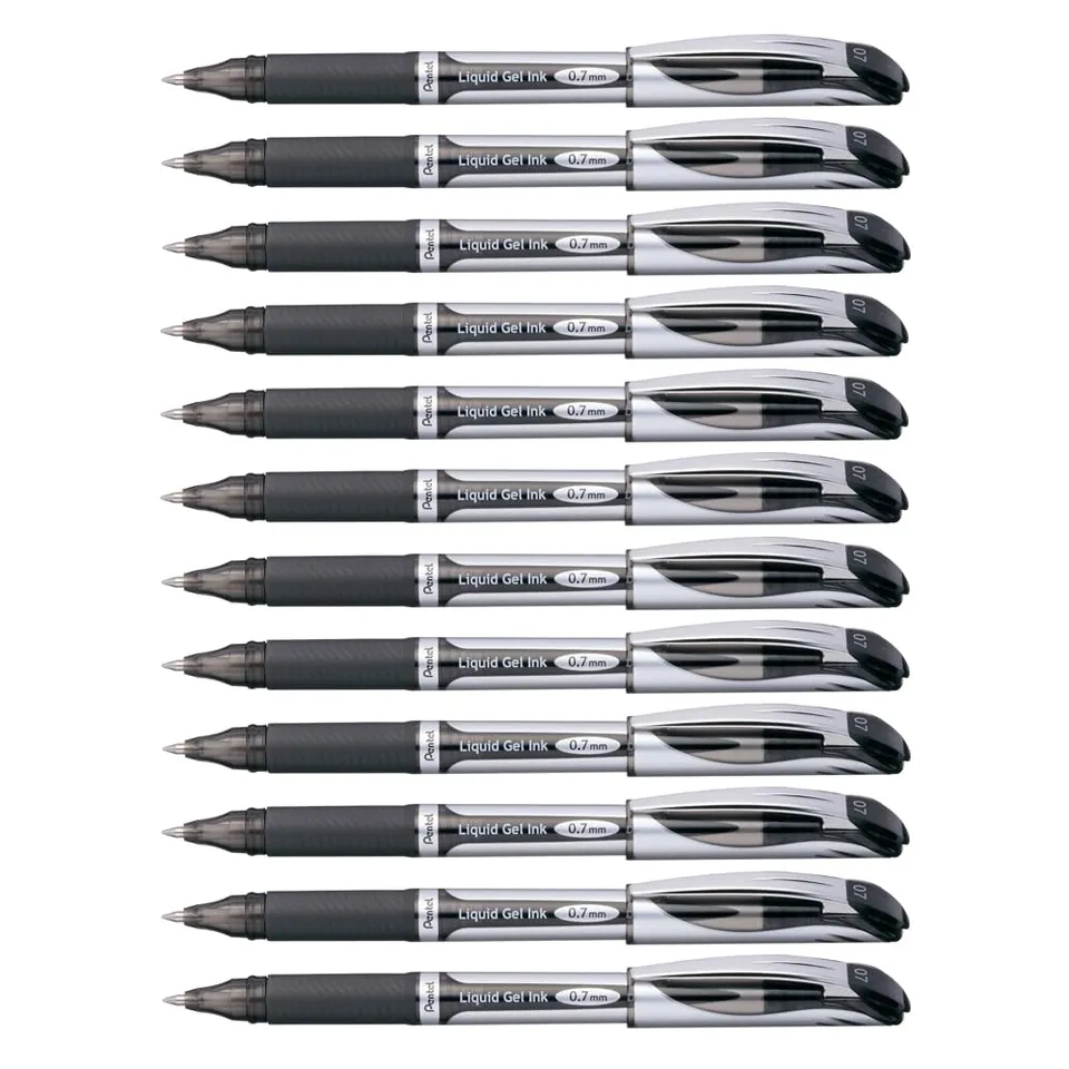 pentel-ball-r56-stylo-bille-0-6-mm-rouge-corps-vert-rechargeable image 1