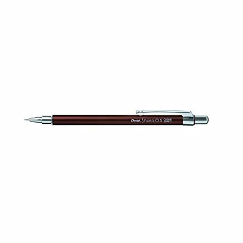 pentel-qs55-e-mini-porte-mine-0-5-mm-chocolat-corps-m-tal-lot-de-10 image 2