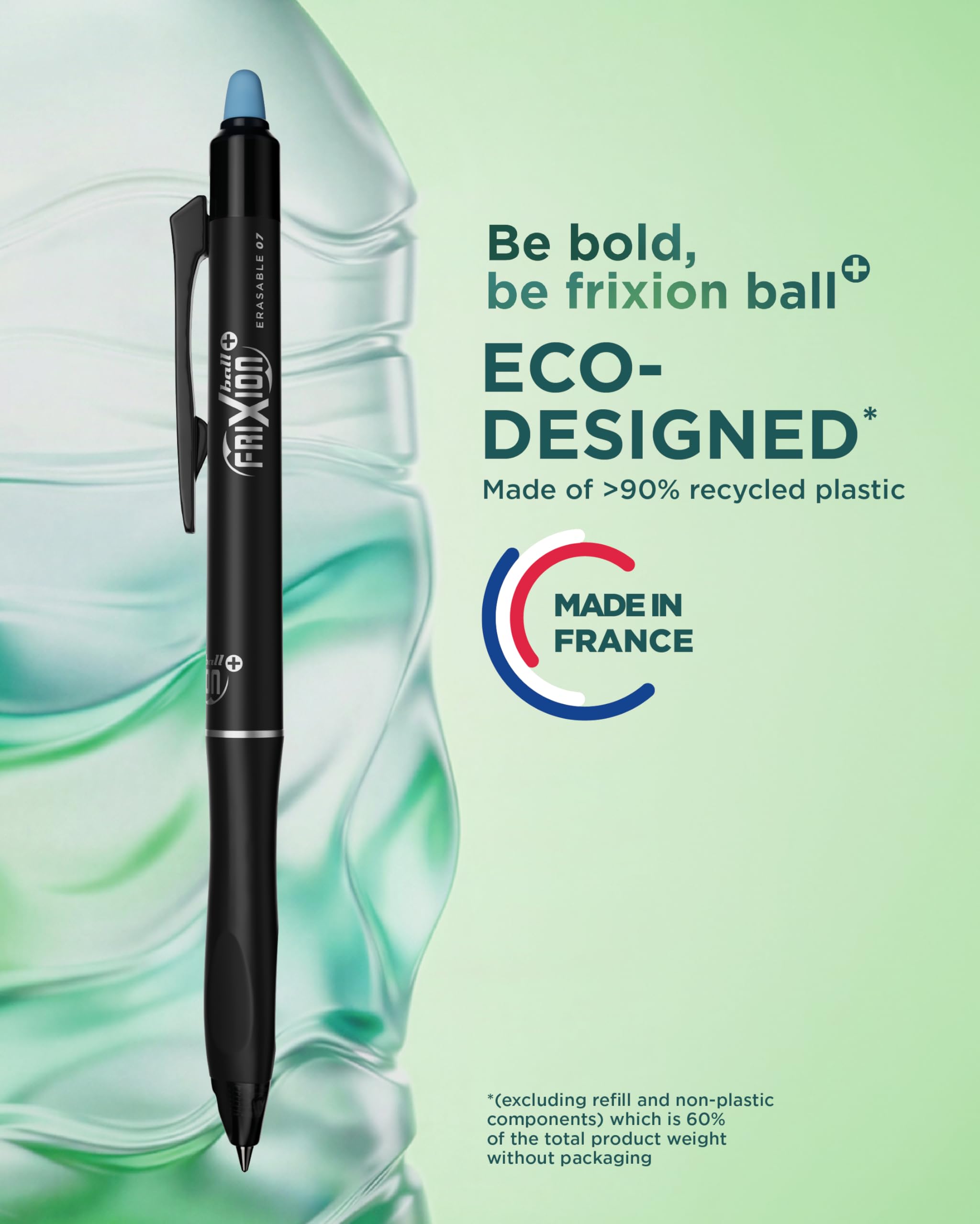 pilot-frixion-ball-plus-stylos-rollers-effa-ables-4-couleurs-pointe-moyenne-0-7--2 image 7
