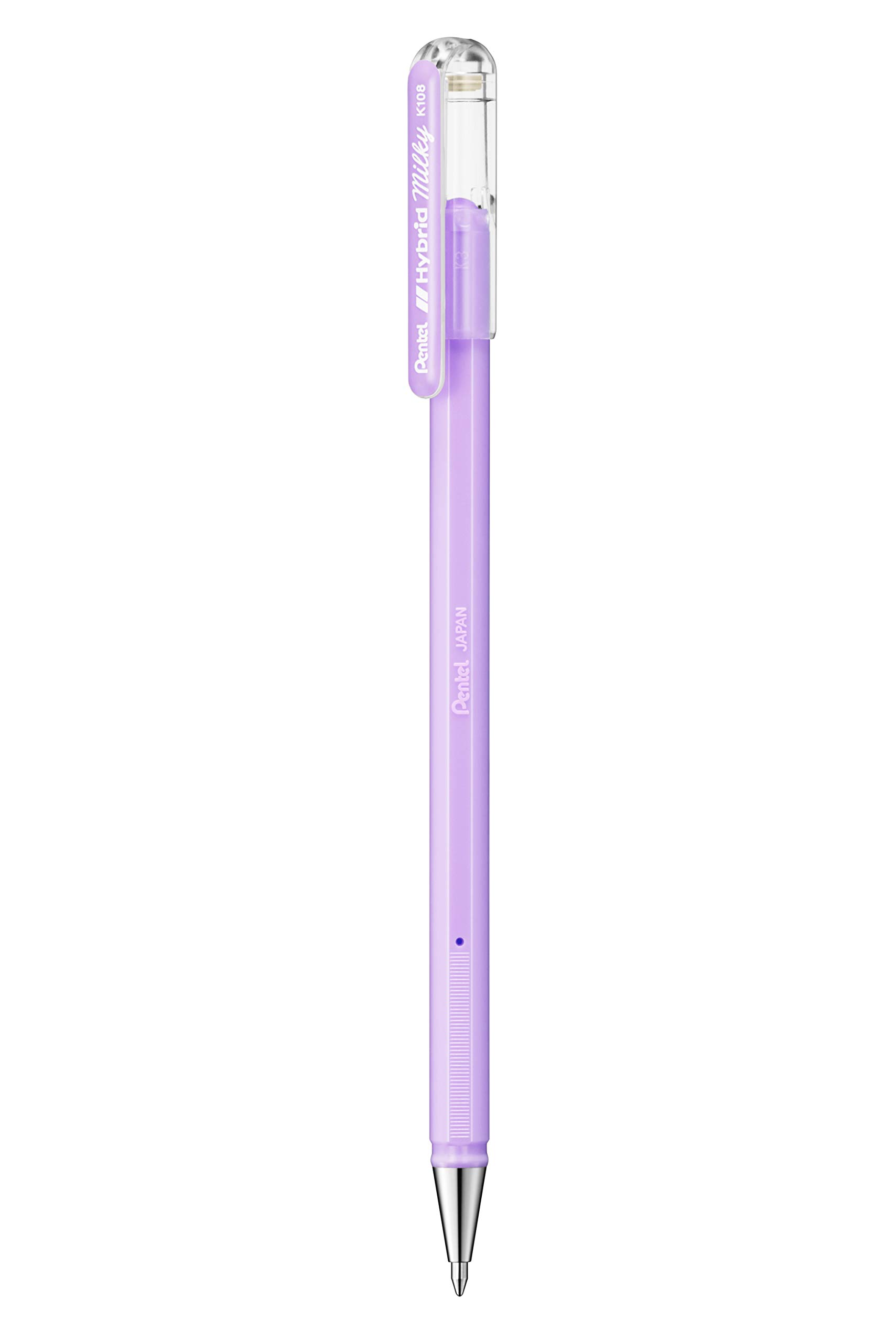 pentel-hybrid-milky-k108-p-lot-de-12-rollers-gel-pastel-rose-0-8-mm image 6