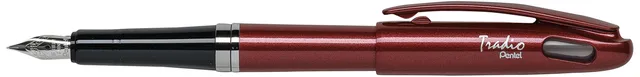 pentel-tradio-stylo-plume-rouge-brillant-trf96-lot-de-12 image 1