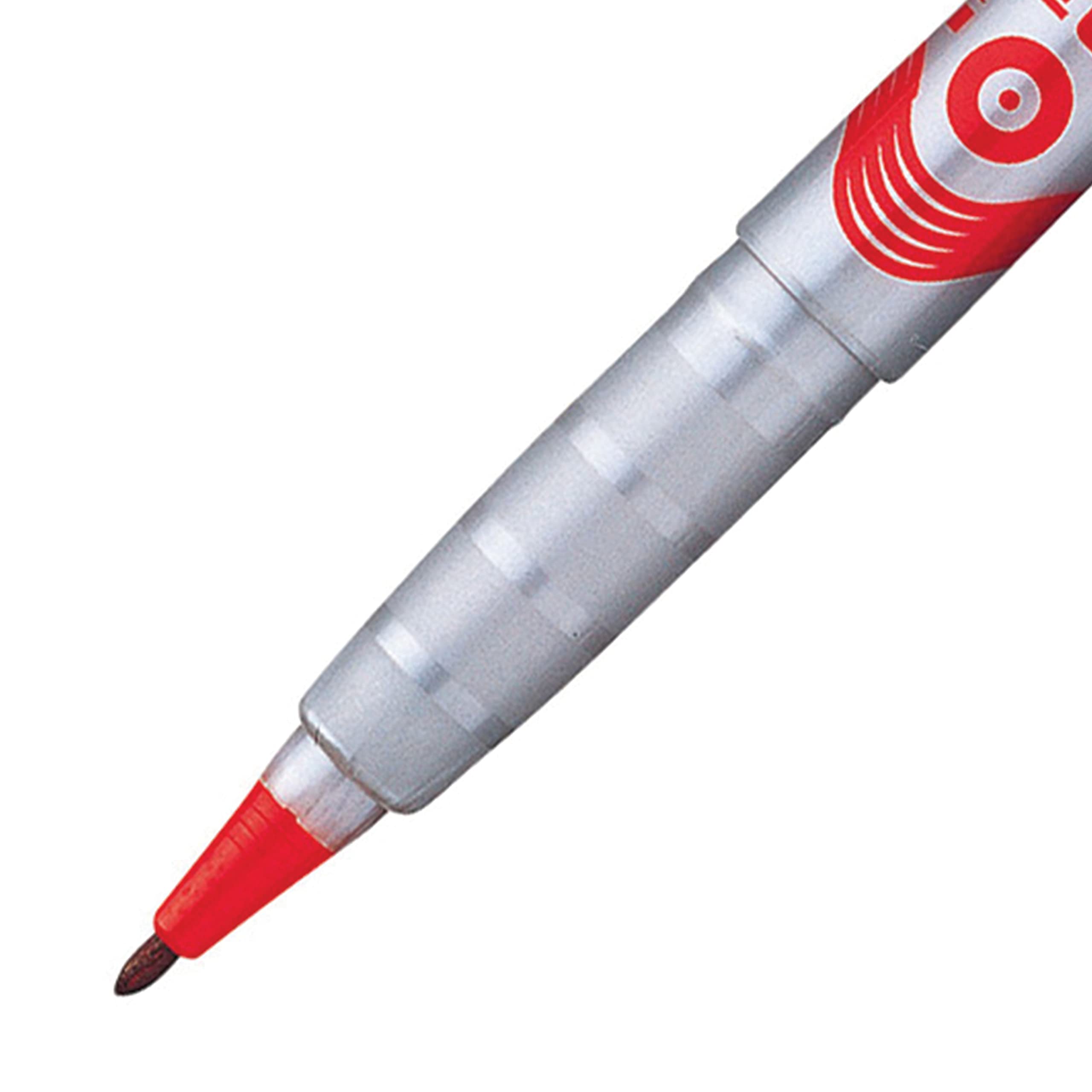 pentel-nms51-b-marqueur-permanent-cd-dvd-pointe-fine-0-9-mm-rouge-lot-de-12 image 5