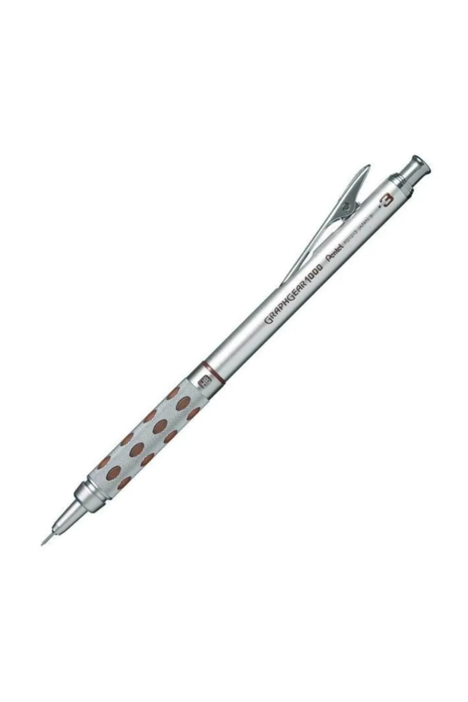 pentel-graphgear-1000-porte-mine-0-3-mm-m-tal-canon-r-tractable-lot-de-12 image 1
