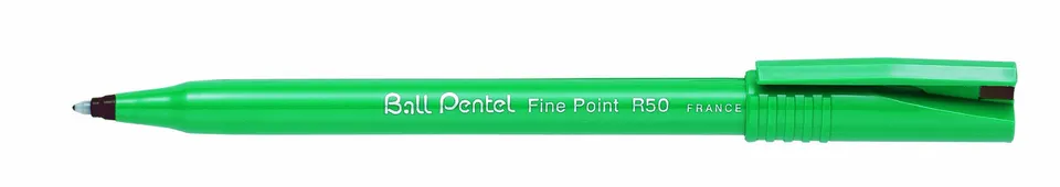 pentel-r50-e-ball-pentel-feutre-bille-0-8-mm-marron-lot-de-12 image 1