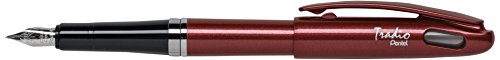 pentel-tradio-stylo-plume-rouge-brillant-trf96-lot-de-12 image 8