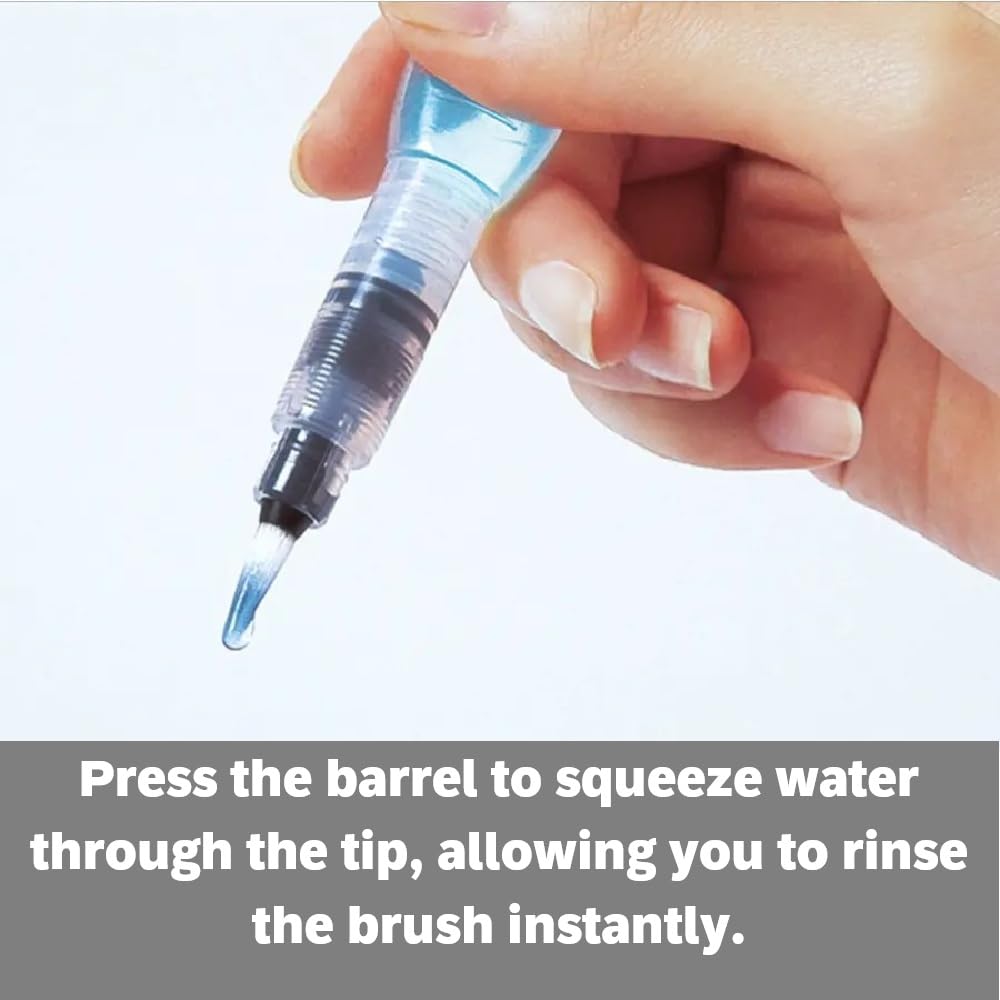 pentel-aquash-brush-frh-pinceau-r-servoir-d-eau-10-ml-lot-de-3-fin-moyen-large image 5