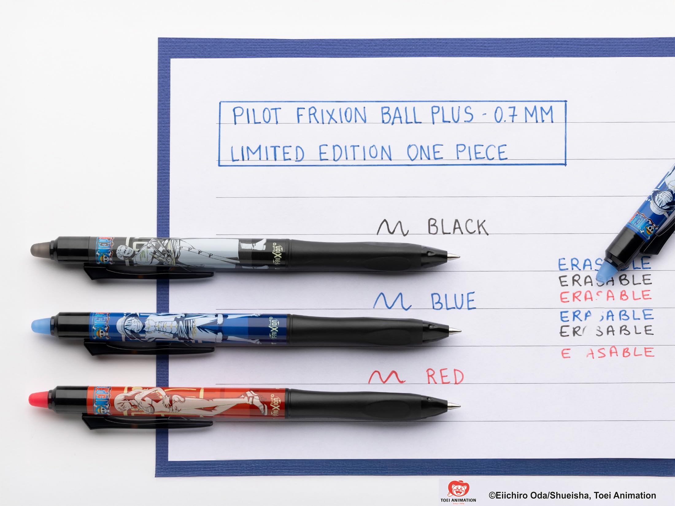 pilot-frixion-ball-plus-x-one-piece-dition-limit-e-lot-3-rollers-effa-ables-0-7- image 6