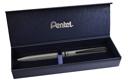 pentel-energel-bl2507-roller-gel-r-tractable-0-7-mm-corps-m-tal-gris-mat-et-noir image 5