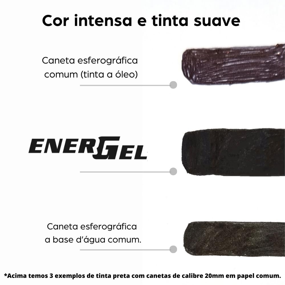 pentel-energel-stylo-roller-r-tractable-0-7-mm-marron-corps-noir-mat image 2