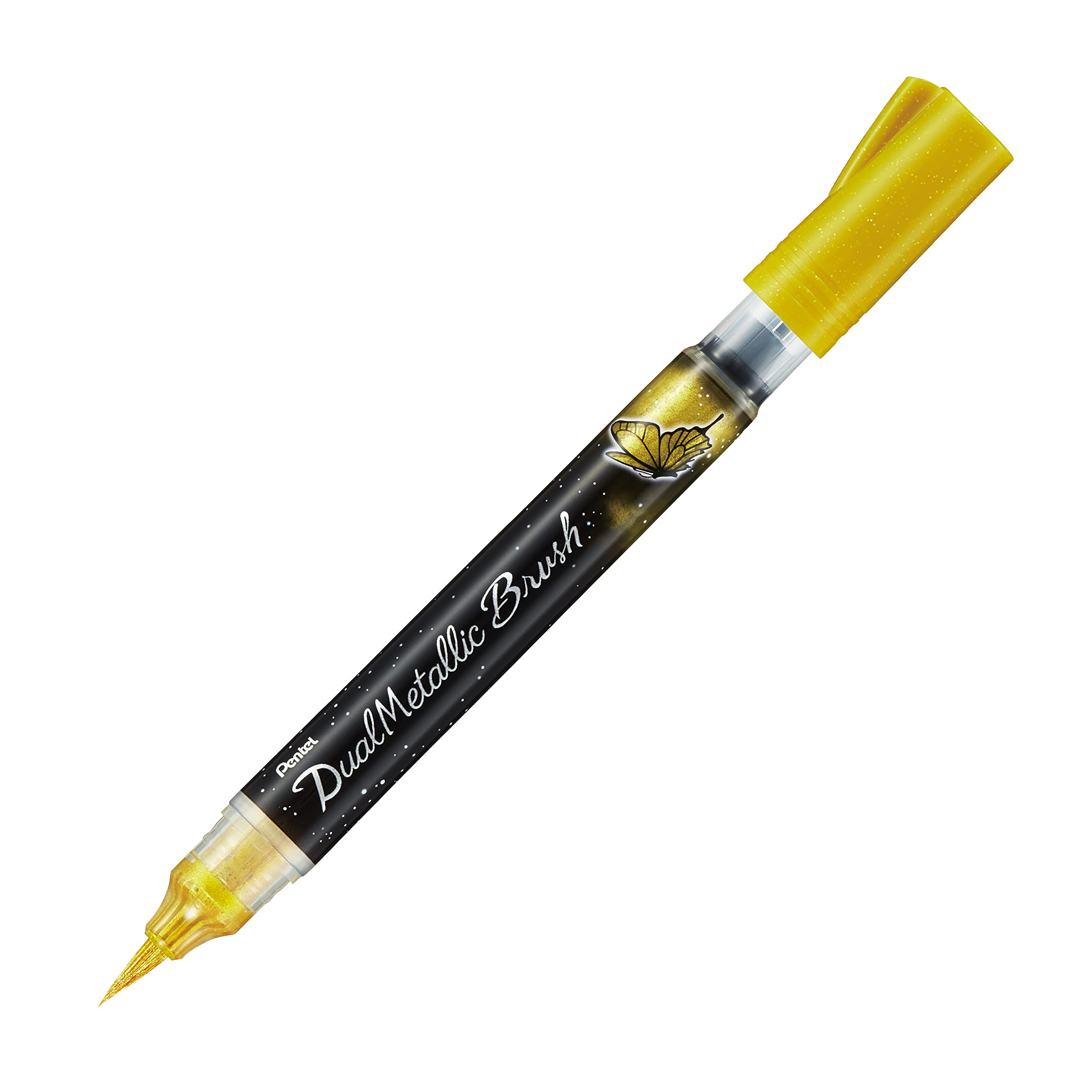pentel-arts-dual-metallic-brush-xgfh-feutre-pinceau-gel-m-tallis-or image 7