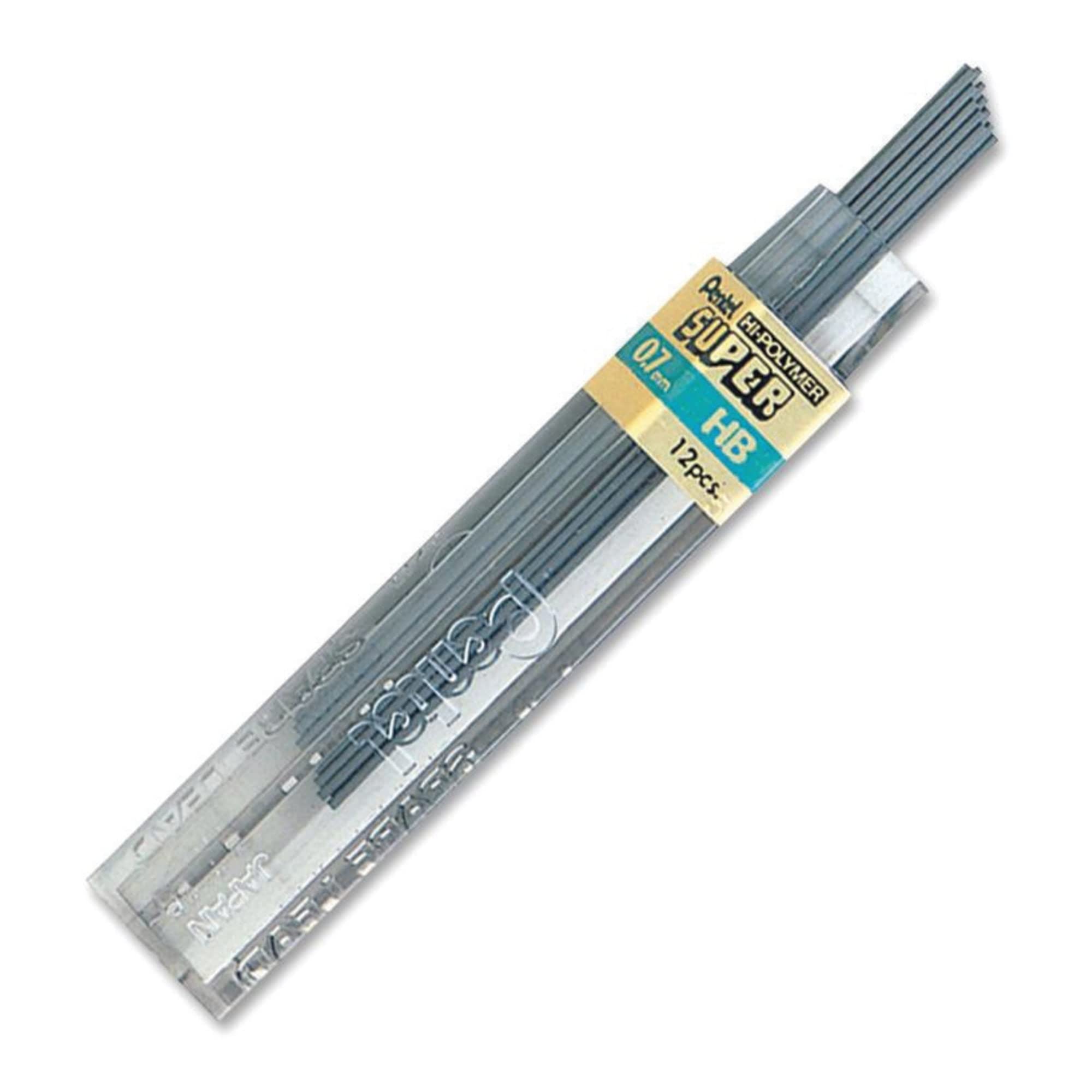 pentel-super-hi-polymer-0-7-mm-hb-lot-de-12-tuis-de-12-mines image 2