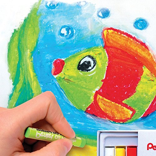 pentel-arts-phn4-12-pastels-l-huile-12-couleurs-assorties image 6