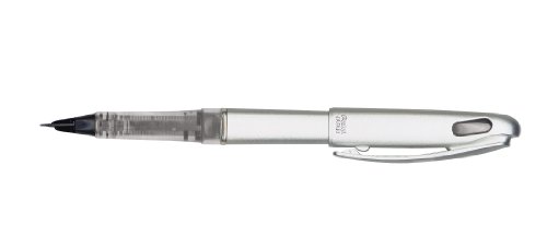 pentel-tradio-feutre-plume-rechargeable-noir-corps-alu-lot-de-12 image 2