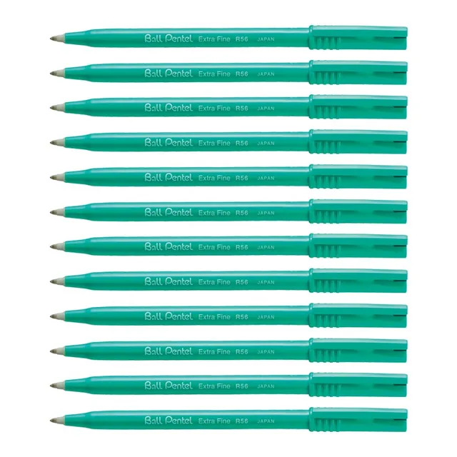 pentel-r56-feutre-bille-0-6-mm-noir-lot-de-12 image 1