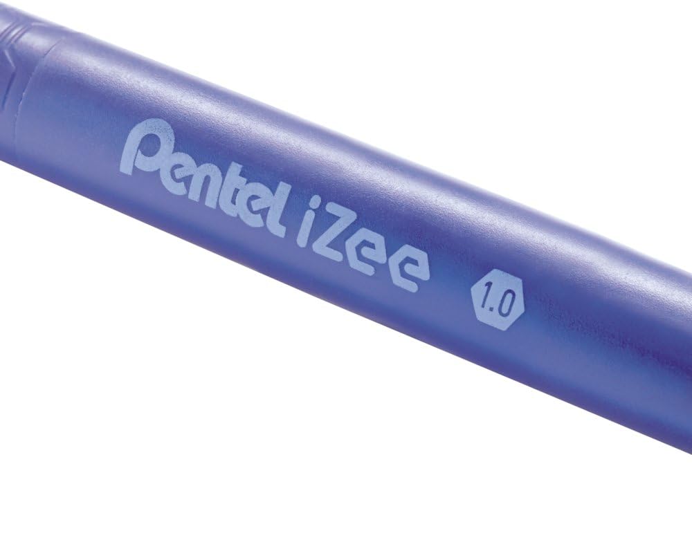 pentel-izee-bx470-lot-de-12-stylos-bille-r-tractables-1-0-mm-bleu image 3