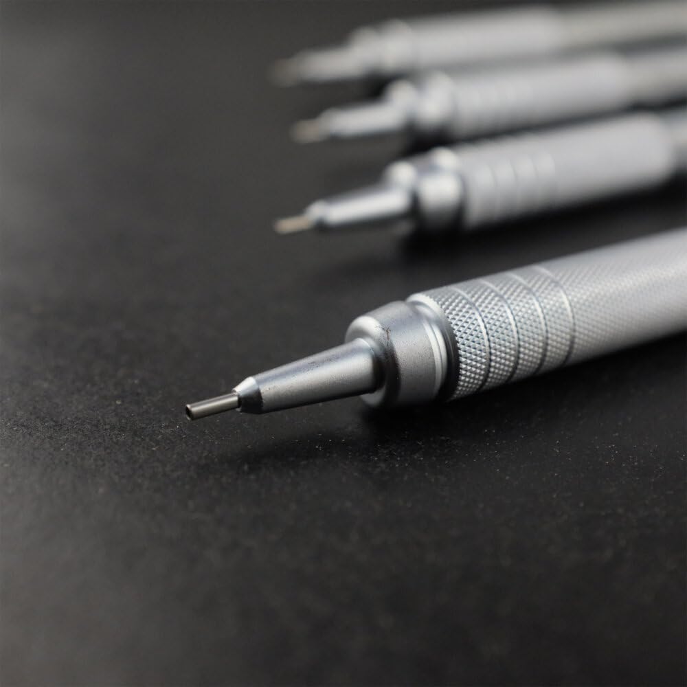 pentel-graphgear-500-porte-mine-0-5-mm-gris-lot-de-12 image 4