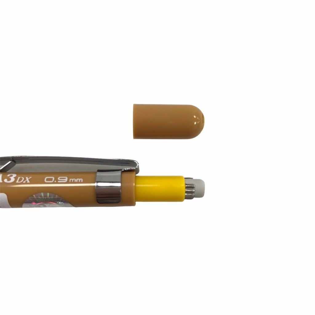 pentel-hi-graph-porte-mine-0-9-mm-canon-fixe-4-mm-corps-ocre-lot-de-12 image 3