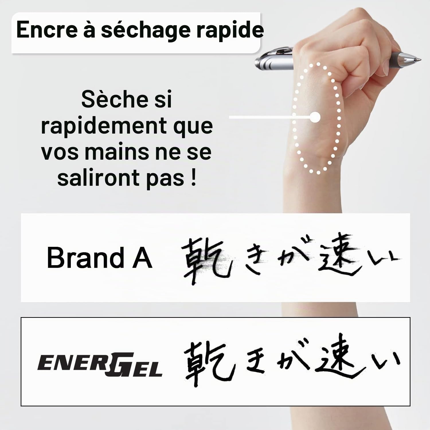 pentel-ball-r56-stylo-bille-0-6-mm-rouge-corps-vert-rechargeable image 2