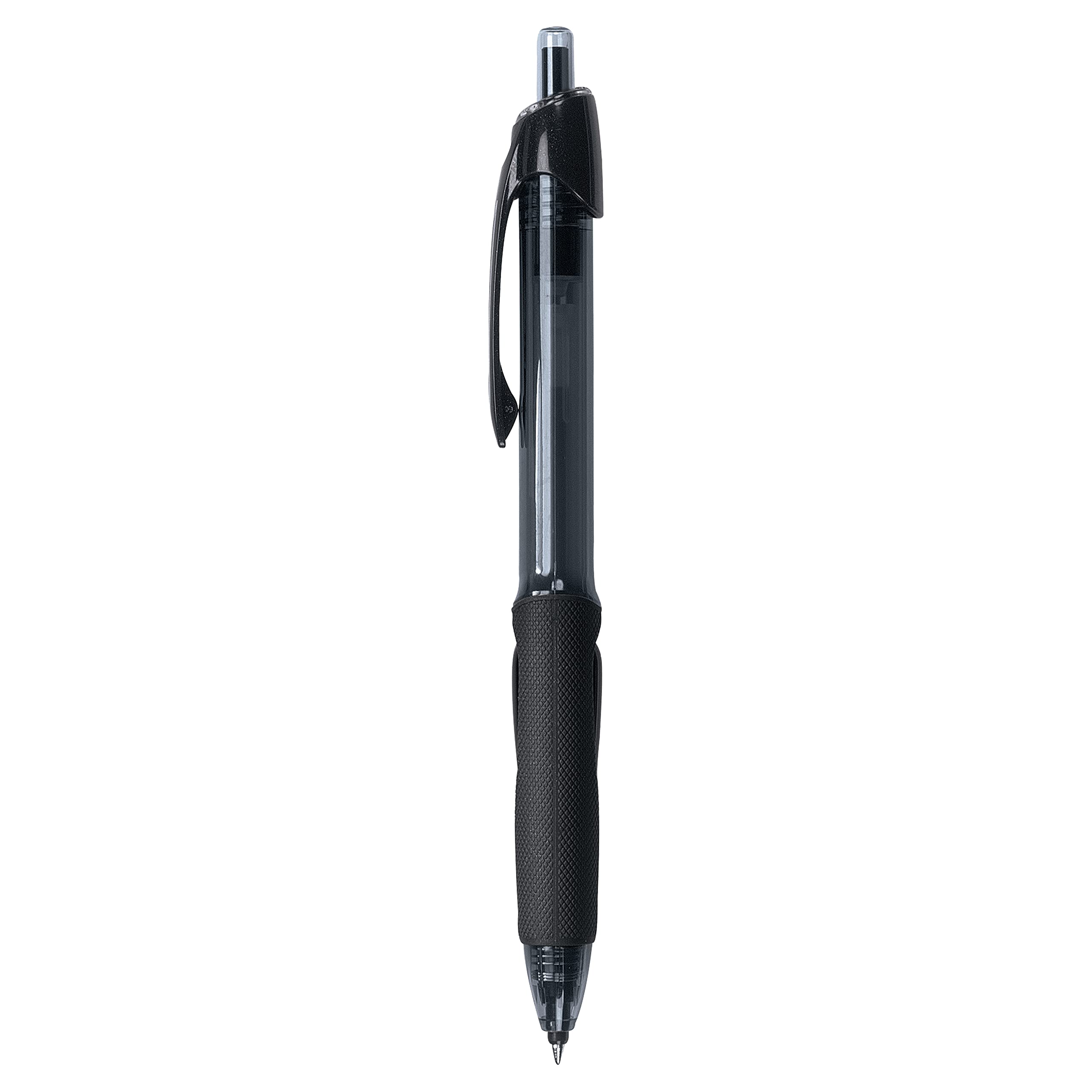 uni-ball-power-tank-rt-stylo-bille-r-tractable-1-0-mm-noir-corps-fum image 2