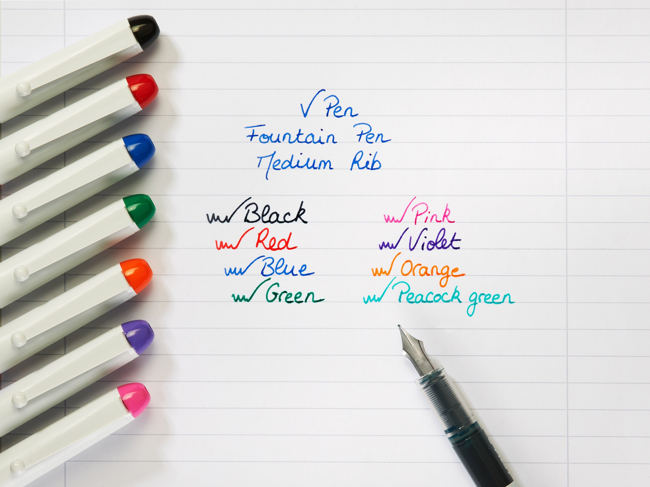 pilot-v-pen-effa-able-6-stylos-plume-bleu-plume-moyenne image 5