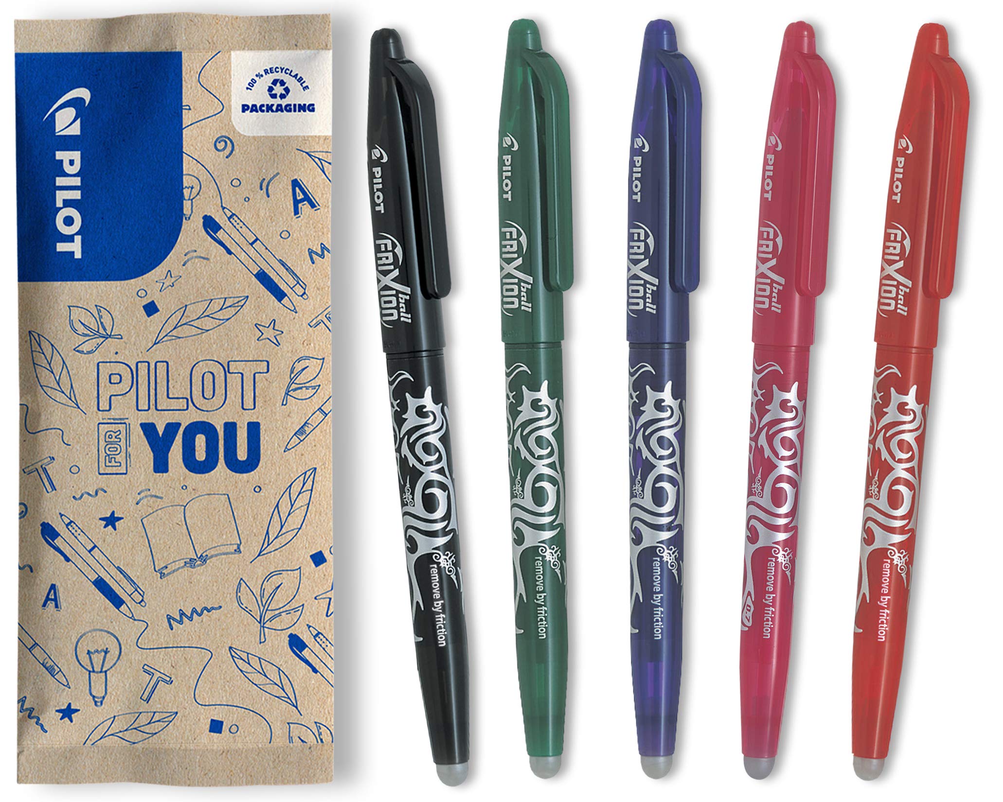 pilot-frixion-ball-07-pochette-de-15-rollers-effa-ables-pointe-moyenne-couleurs- image 7