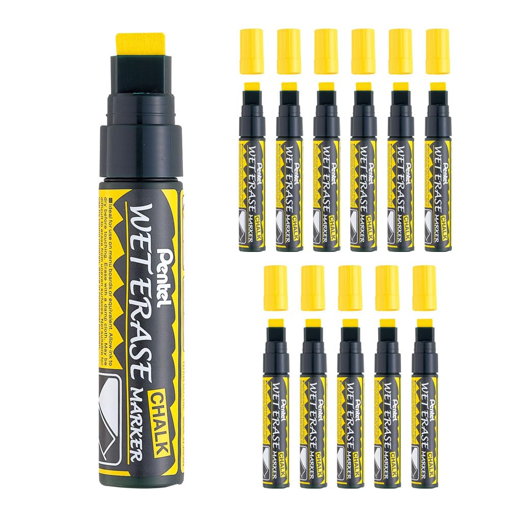 pentel-weterase-marqueur-craie-pour-vitre-pointe-biseaut-e-orange-lot-de-12 image 4