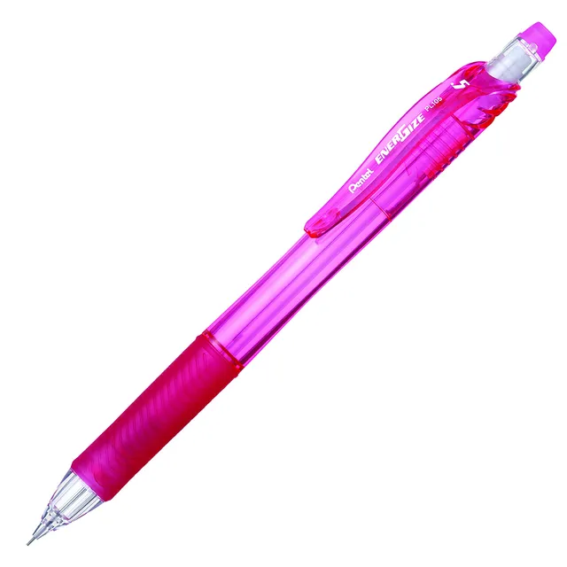 pentel-pl105-p-porte-mine-aluminium-rose-lot-de-12 image 1