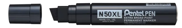 pentel-n50xl-marqueur-permanent-noir-pointe-biseaut-e-8-15-4-mm image 1