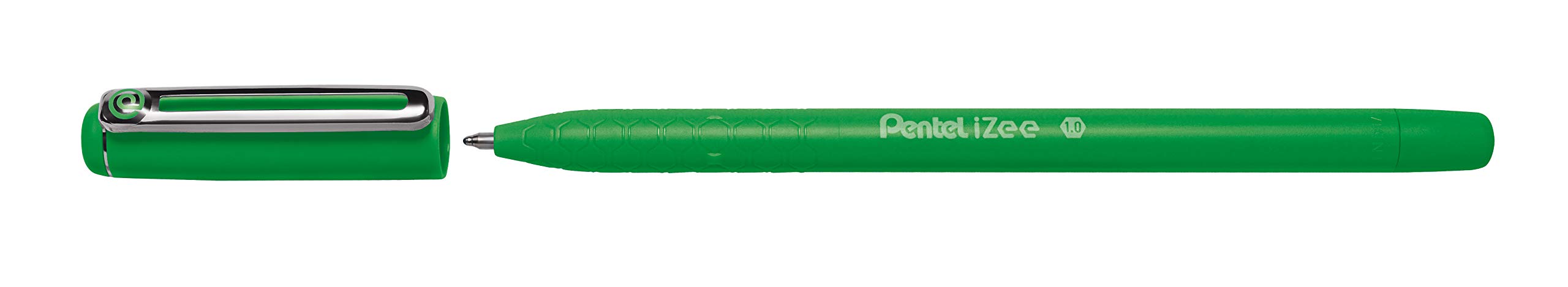 pentel-izee-bx460-vert-stylo-bille-capuchon-1-0-mm-lot-de-12 image 4