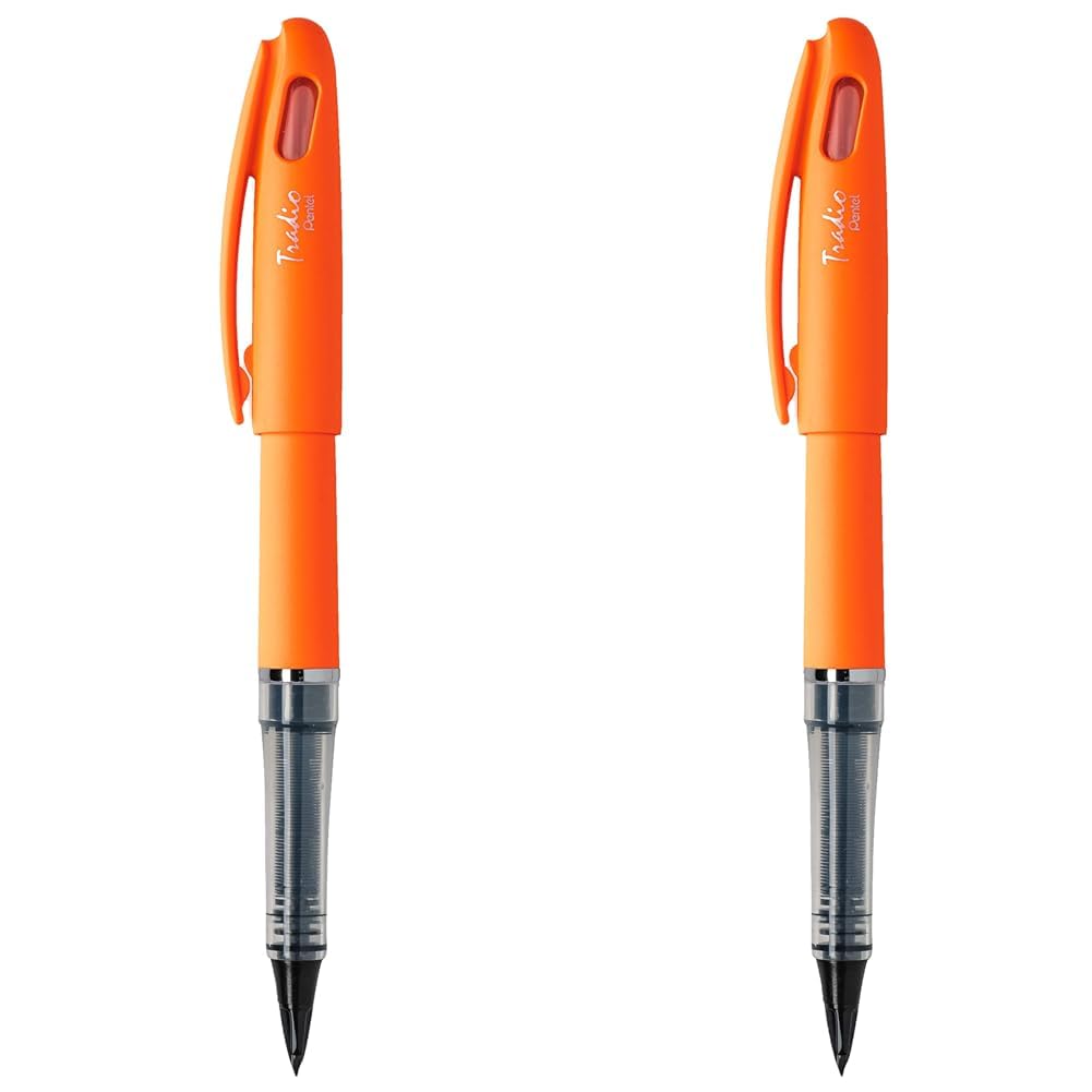 pentel-trj98s-a-lot-de-12-feutres-plume-fluo-bleu-ciel-pointe-0-4-0-7-mm image 3
