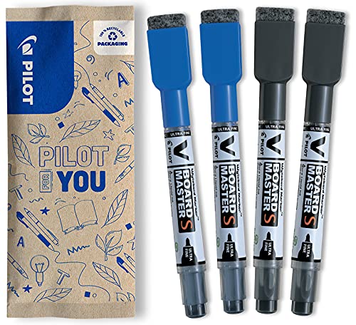 pilot-v-board-master-s-lot-de-4-marqueurs-tableau-blanc-effa-ables-2-bleus-2-noi image 8