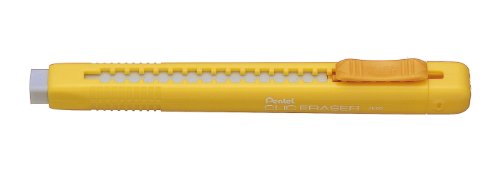 pentel-ze80-g-stylo-gomme-clic-jaune-lot-de-12 image 2