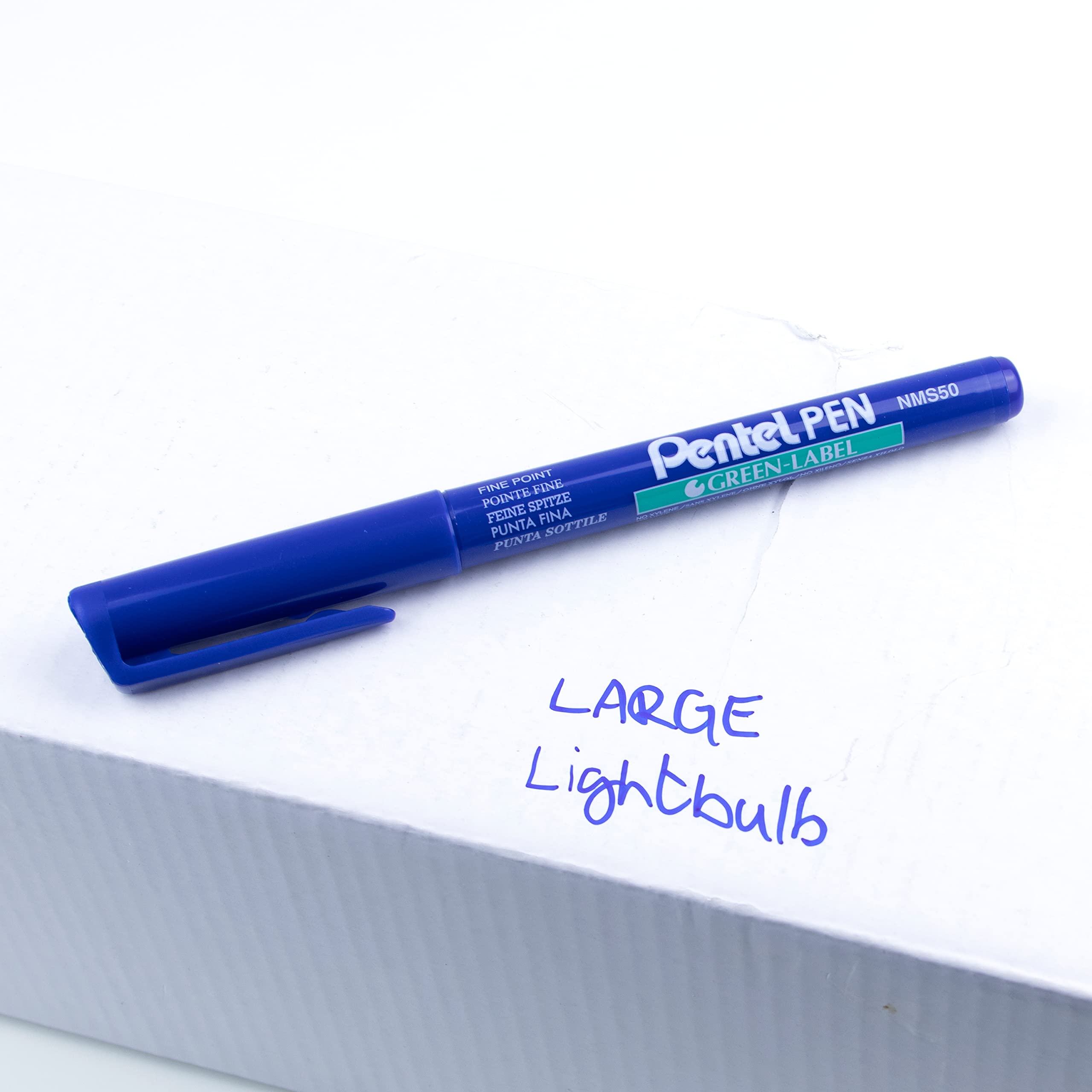pentel-pen-lot-de-12-marqueurs-permanents-bleu image 5