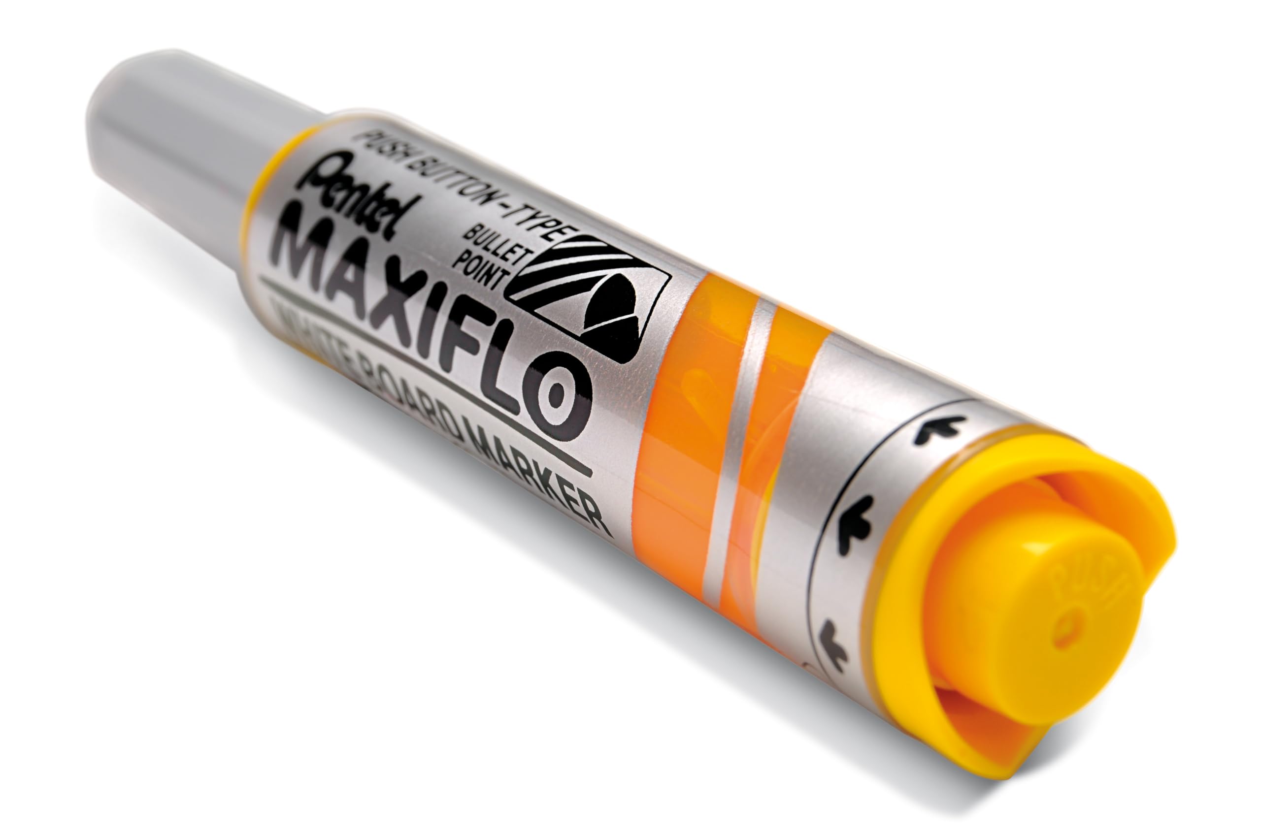 pentel-maxiflo-mwl5m-lot-de-12-marqueurs-tableau-blanc-jaune-pointe-conique-bout image 4