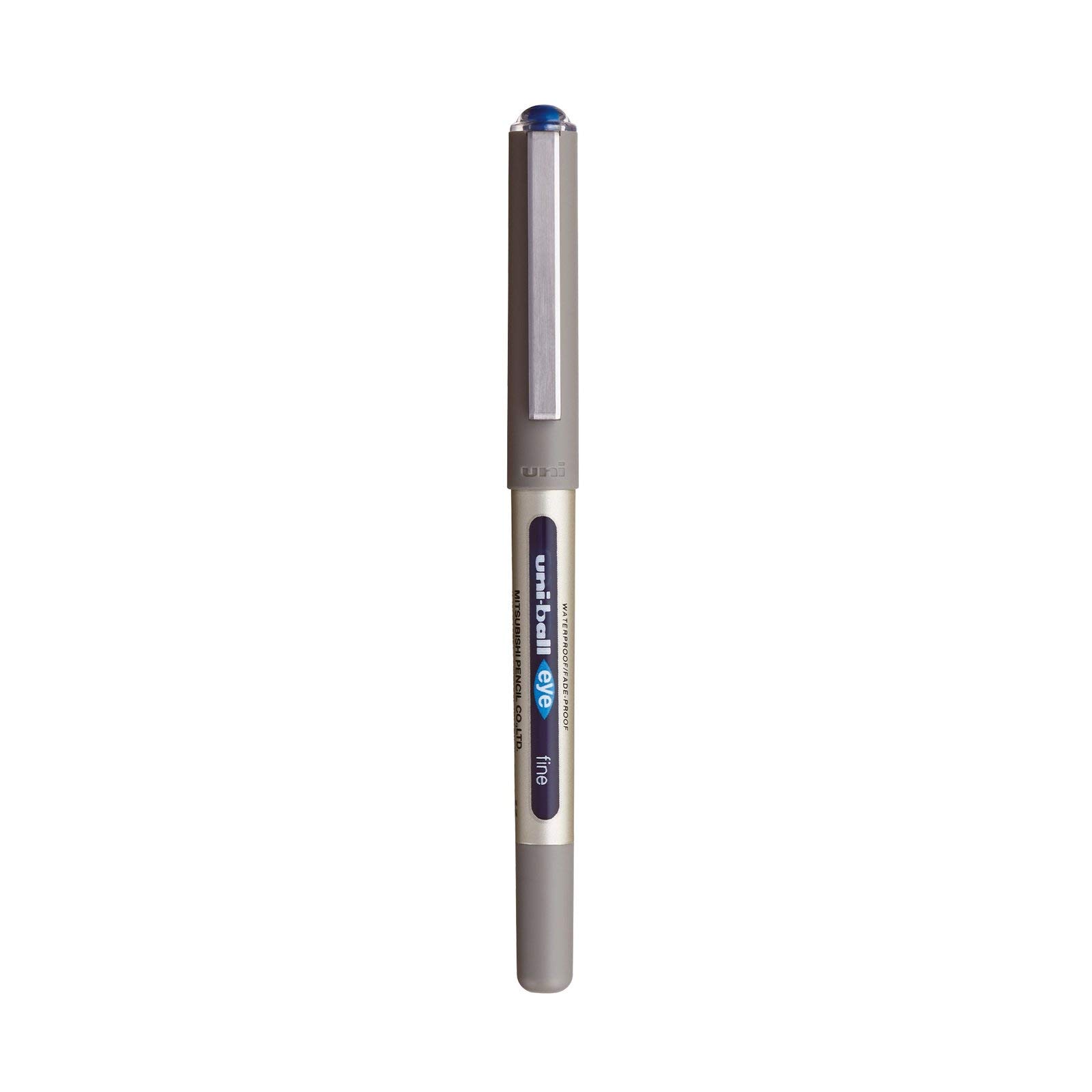 uni-ball-eye-fine-ub-157-stylo-roller-encre-liquide-bleue-lot-de-10-pointe-0-7-m image 7
