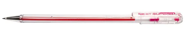 pentel-superb-bk77f-stylo-bille-0-7-mm-rose-lot-de-12 image 1