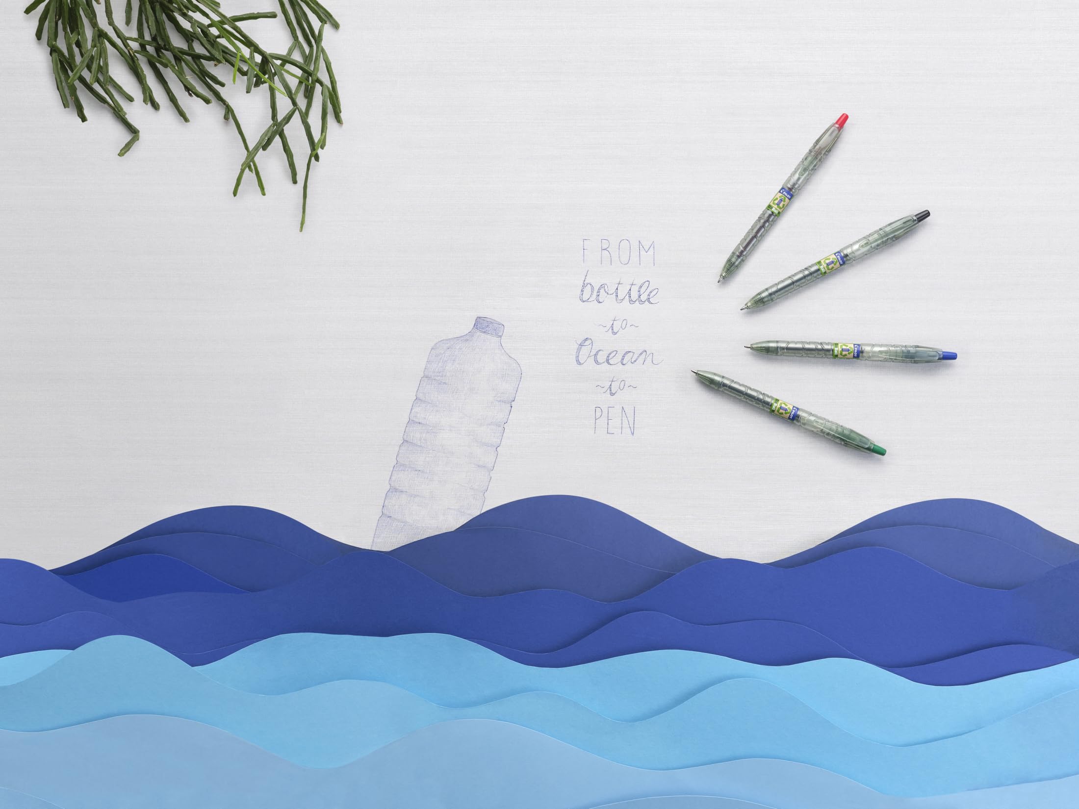 pilot-b2p-ecoball-begreen-stylo-bille-r-tractable-1-0-mm-bleu-lot-de-10-10-recha image 7