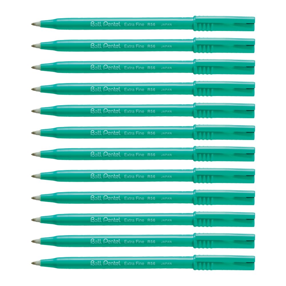 pentel-r56-feutre-bille-0-6-mm-noir-lot-de-12 image 1