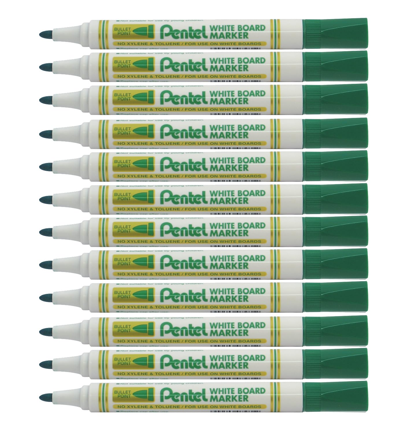 pentel-mw85-b-white-marker-lot-de-12-marqueurs-tableau-blanc-4-5-mm-rouge image 7