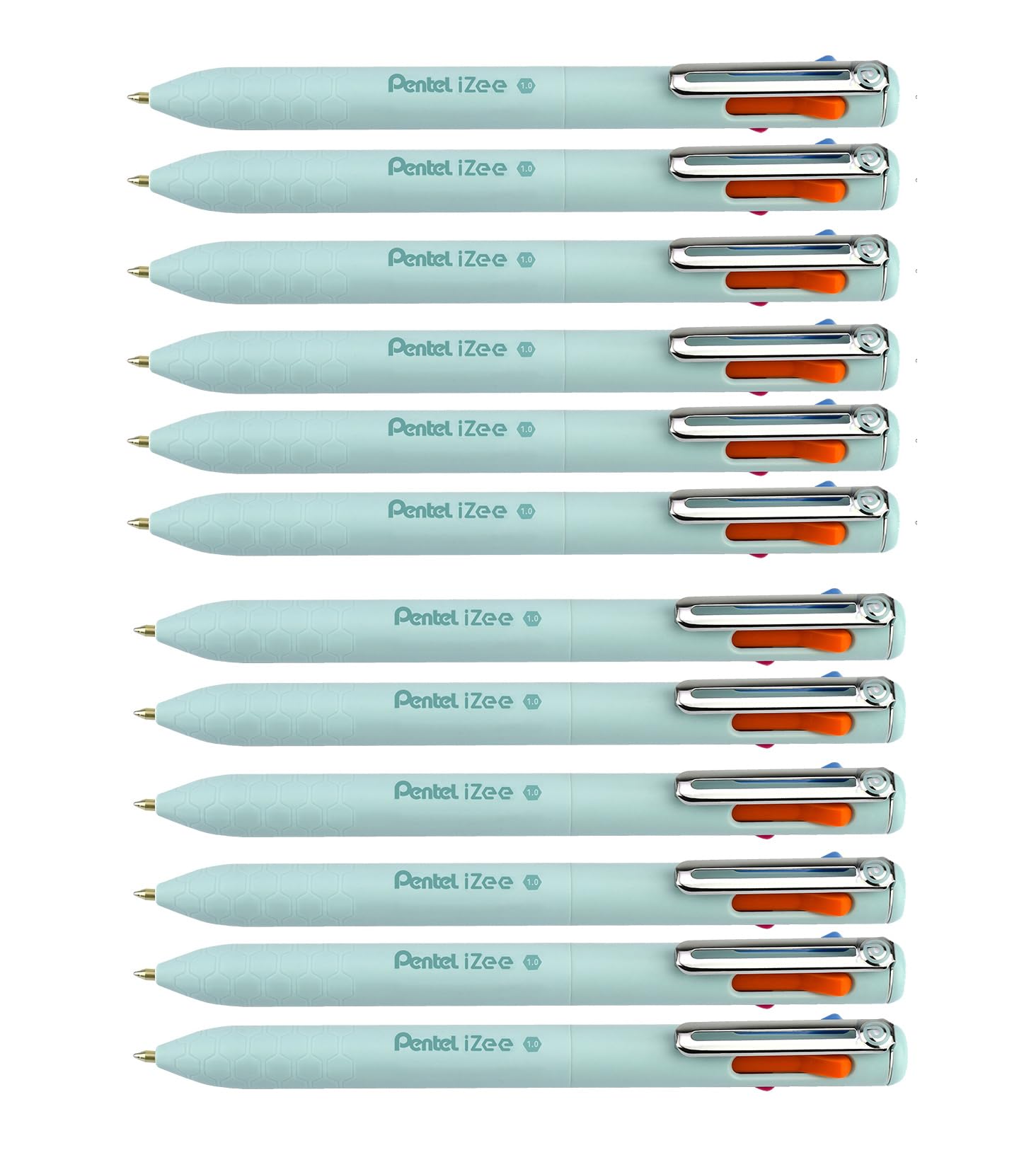 pentel-izee-bxc470-dc-lot-de-12-stylos-bille-4-couleurs-encre-faible-viscosit-po image 7