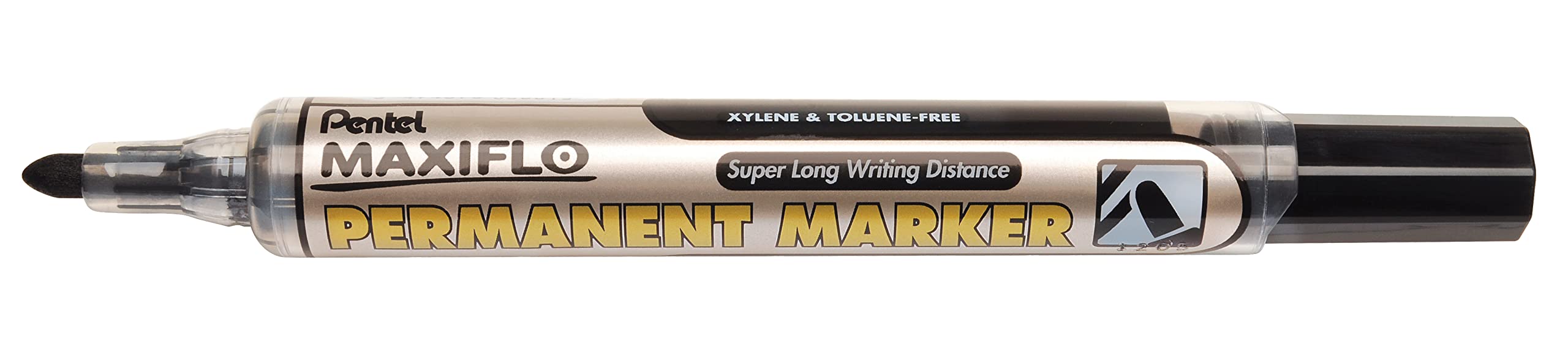 pentel-maxiflo-nlf50-marqueur-permanent-pointe-conique-moyenne-1-1-mm-noir image 2