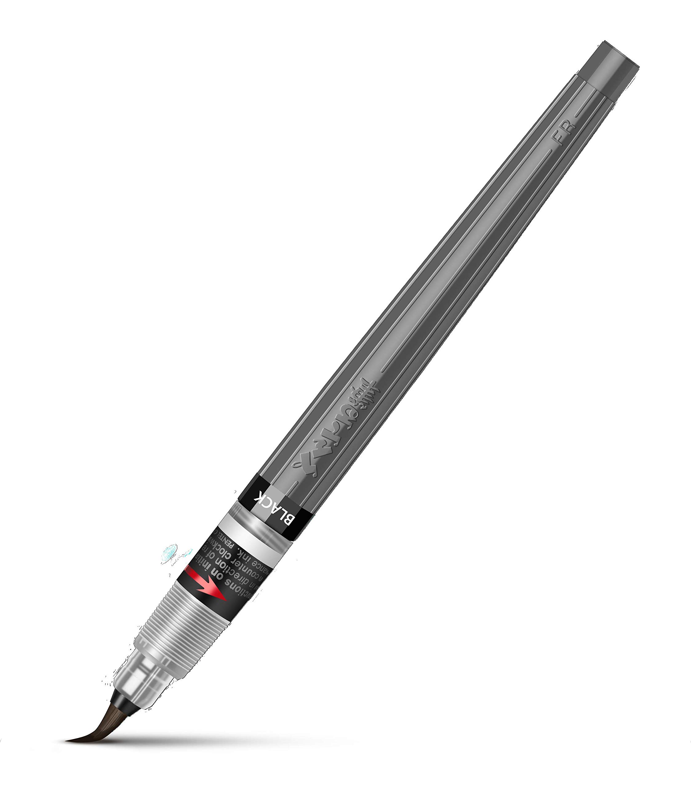 pentel-xgfp-101x-colour-brush-pinceau-nomade-rechargeable-encre-pigments-noire-p image 2
