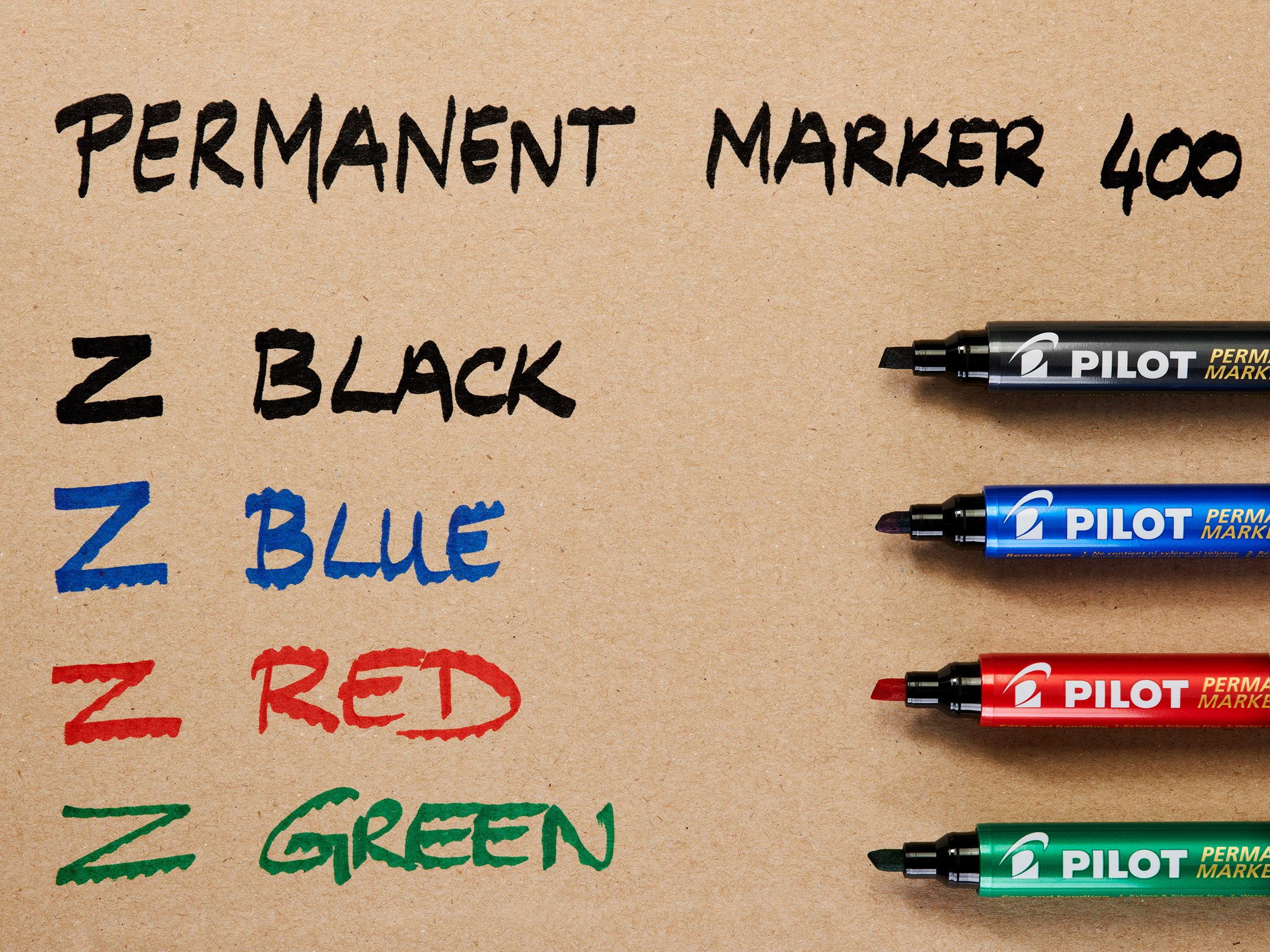 pilot-sca-400-marqueur-permanent-noir-pointe-biseaut-e-4-5-mm-lot-de-4 image 5